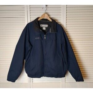 Columbia Northway Men's XL Navy Jacket Vintage Grandpa Chic Water Wind Resistant